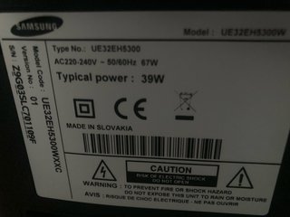 Televisión Samsung 32  Modelo UE32EH5300