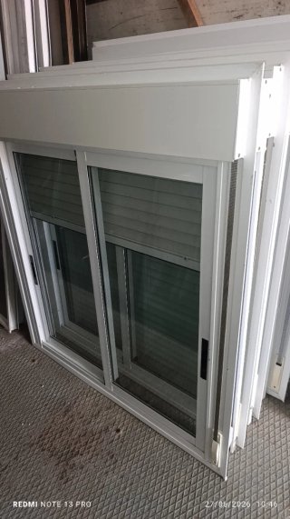 Ventana corredera aluminio cristal doble