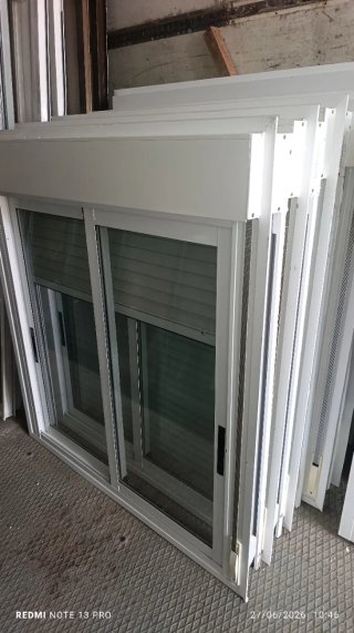 Ventana corredera aluminio cristal doble