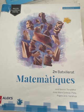 Matemàtiques 2n Batxillerat