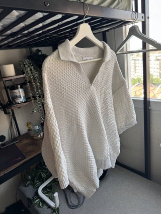 Jersey Bershka crudo oversize talla M