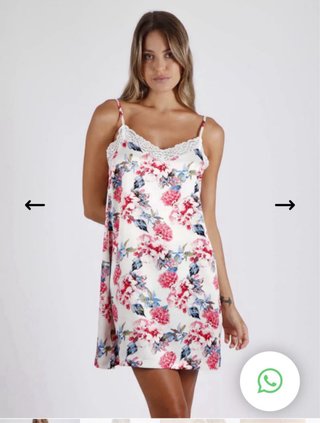 Camisón Admas floral encaje talla M