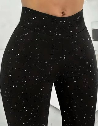 Pantalone a zampa elegante nero