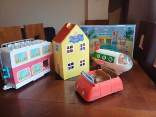 Lote Juguetes Peppa Pig: Casa, Avión, Coche,...
