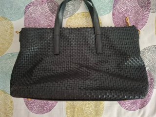 Bolso Bimba y Lola Negro Tejido