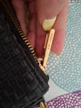 Bolso Bimba y Lola Negro Tejido