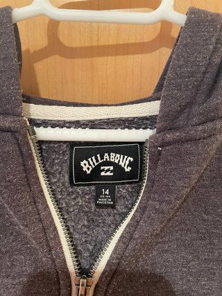 Sudadera Billabong Gris con Cremallera