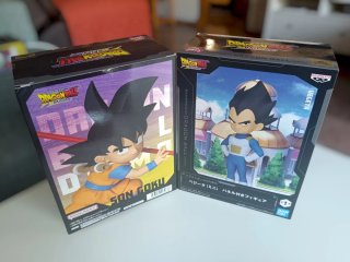 Figuras Dragon Ball Daima Son Goku y Vegeta. panel