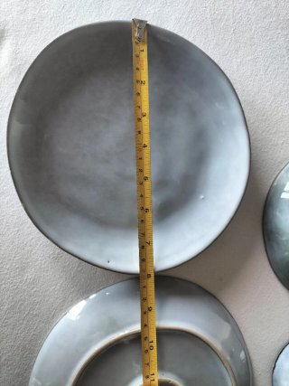 Set di stoviglie blu invecchiato