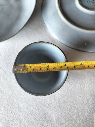 Set di stoviglie blu invecchiato