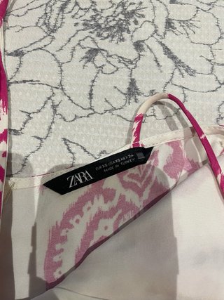 Mono Zara Estampado Rosa Talla XS