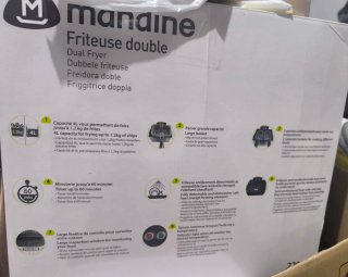 Freidora doble Mandine