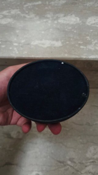 Portagioie velluto con placca laminata argento