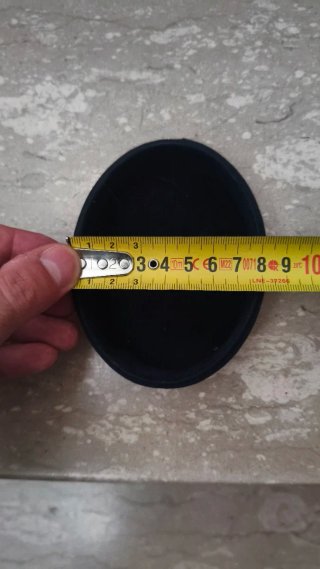 Portagioie velluto con placca laminata argento