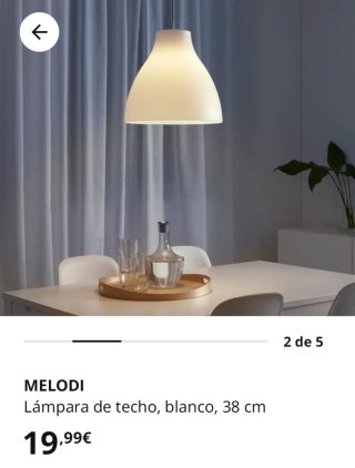 Lámpara Melodi IKEA