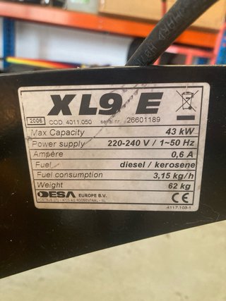 Calentador Master XL9 E Industrial