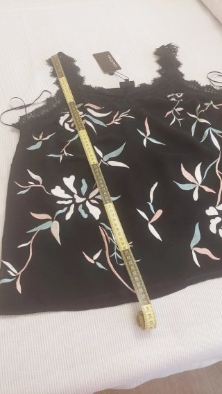 Top lencero mujer Couchel negro talla M