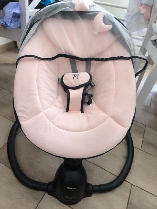 Mecedora eléctrica para bebés rosa