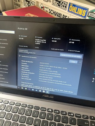 Portátil Asus i7 Gris
