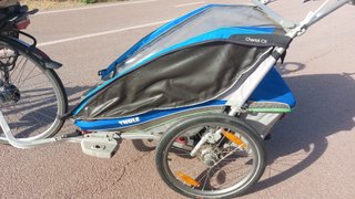 Bici eléctrica + Remolque 2 niños + Silla