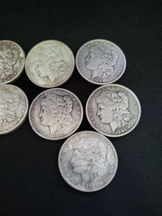 Lote 10 Monedas Dólar Morgan