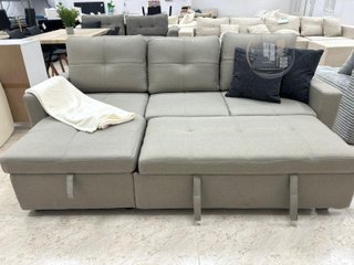 Sofá cama chaise longue con arcón