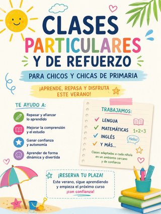 Clases de refuerzo y particulares