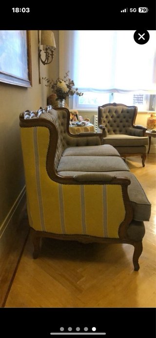 Sofá y 2 sillones de salón