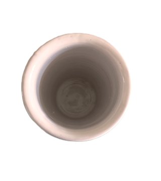 Set 3 vasi cilindrici vintage in ceramica smaltata