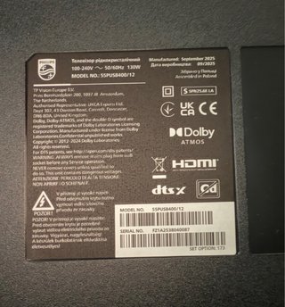 Philips Smart TV 55 Ambilight 55PUS8400 Año 2026