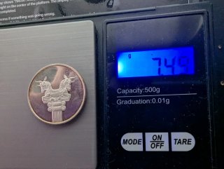 Irán 25 Riales 1350 (1971) Plata