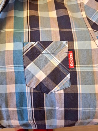 Camisa Kickers Manga Corta Talla M Cuadros