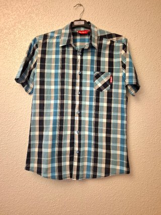 Camisa Kickers Manga Corta Talla M Cuadros