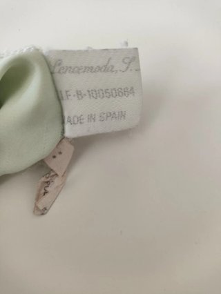 Camisón verde con encaje talla XL