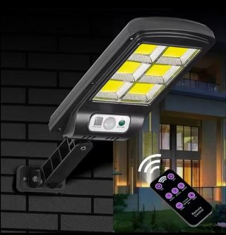 4 Faretti Solari LED Esterni con Telecomando