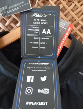Chaqueta Moto Mujer RST S-1 Negra
