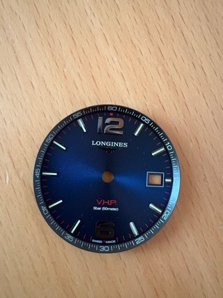 Esfera Longines VHP y recambio agujas
