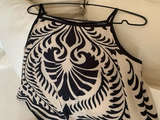 Conjunto veraniego dos piezas beige y negro