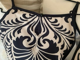 Conjunto veraniego dos piezas beige y negro