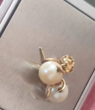 Pendientes Oro 18k Perlas Naturales
