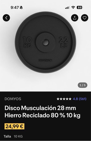 Mancuernas Ajustables 2x40kg