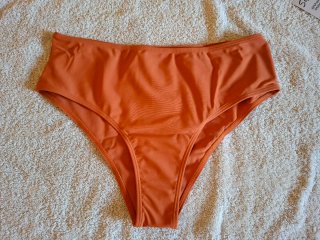 Conjunto Bikini 2 Piezas Flores Naranja