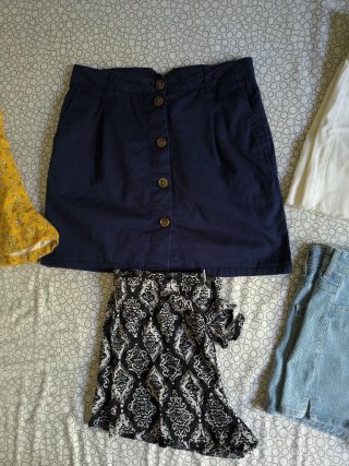 Lote 4 shorts mujer talla 36 y falda