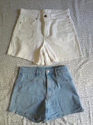 Lote 4 shorts mujer talla 36 y falda