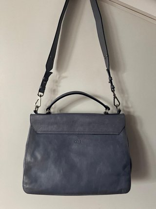 Bolso Piel Vintage Azul/Gris Edición Limitada