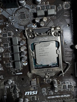 i3-9100 con placa base