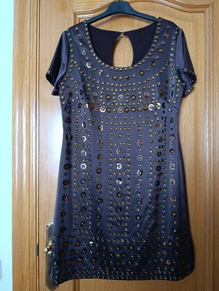 Vestido fiesta lentejuelas talla 38-40