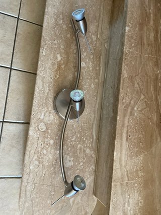 Lámpara de techo moderna metal y cristal