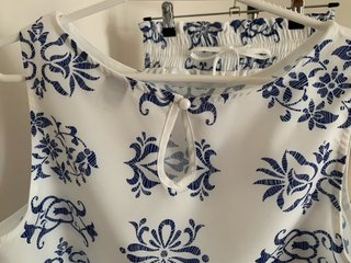 Conjunto Verano 2 Piezas Estampado Azul