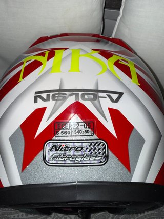 Casco Nitro Racing Rojo Talla M + Guantes